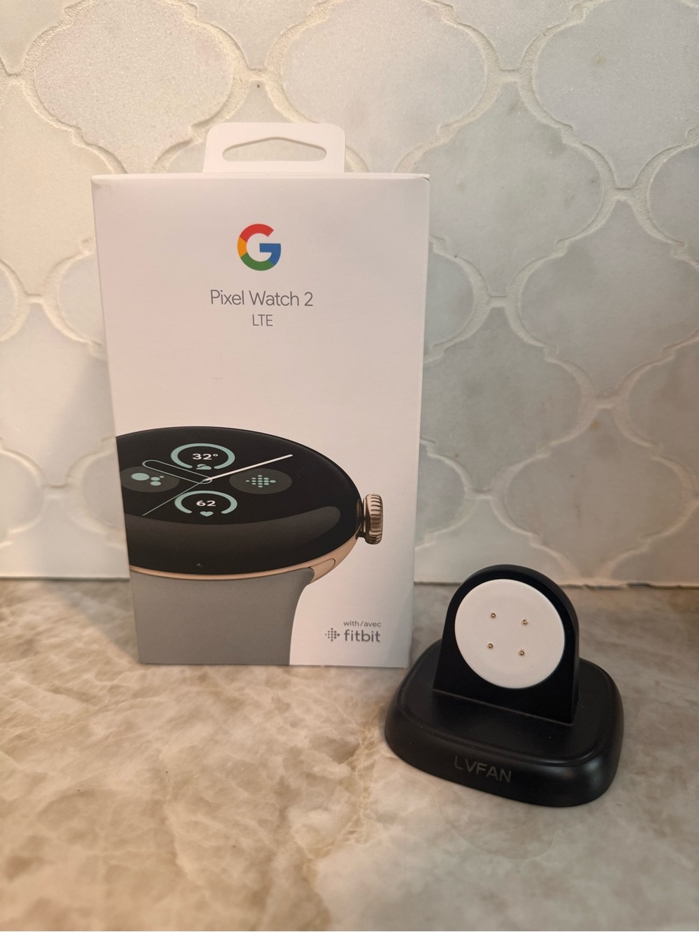 Google Pixel Watch 2 - Black Face with Gold Case Accent